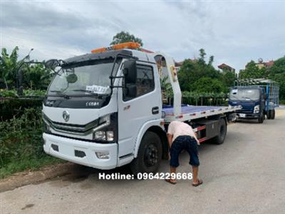 Xe Dongfeng nhập khẩu cứu hộ 2 chức năng sàn trượt càng kéo chở xe