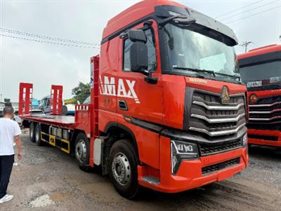 XE NÂNG ĐẦU 4 CHÂN HOWO MAX 400HP CHỞ MÁY CÔNG TRÌNH 